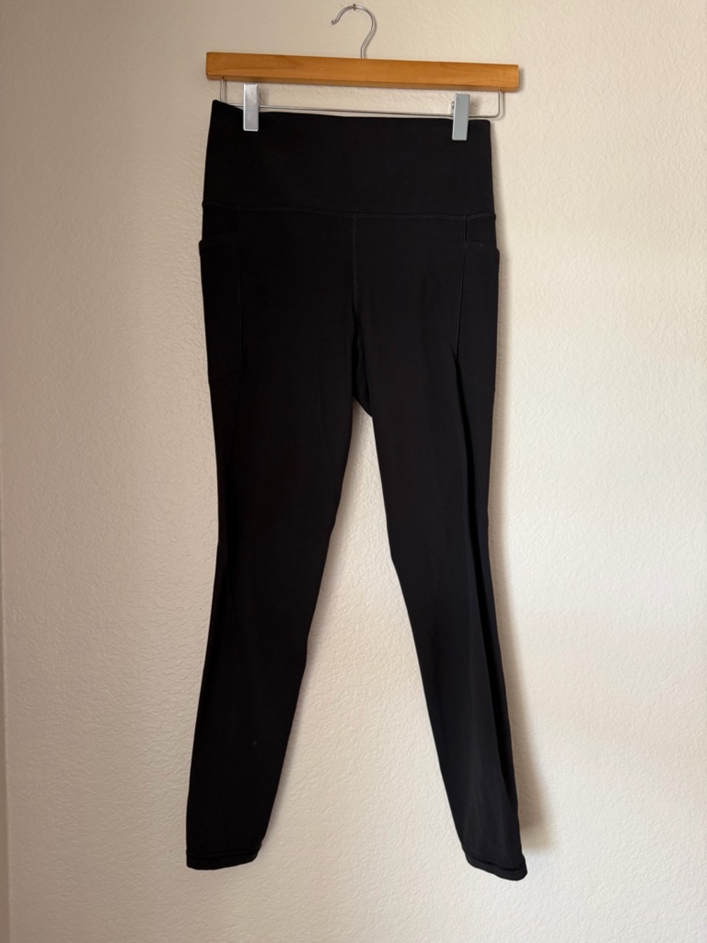 Athleta Salutation Stash Tight Black Small Petite Powervita High Rise Leggings